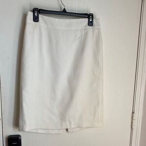 Banana Republic Cream Pencil Skirt